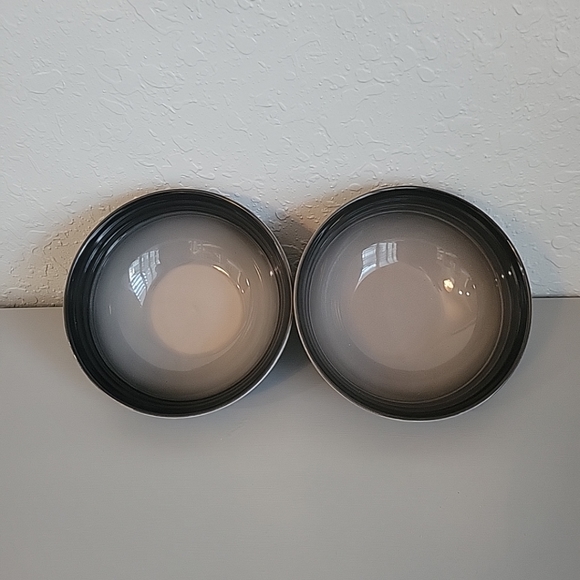 LE CREUSET Set of 2 FLINT Grey Cereal Bowls NEW - Picture 1 of 4